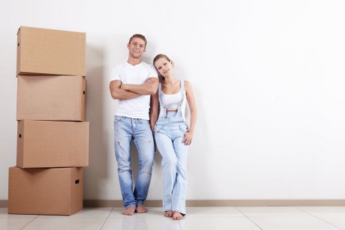 Removal team handling a same day move in Swiss Cottage near local flats