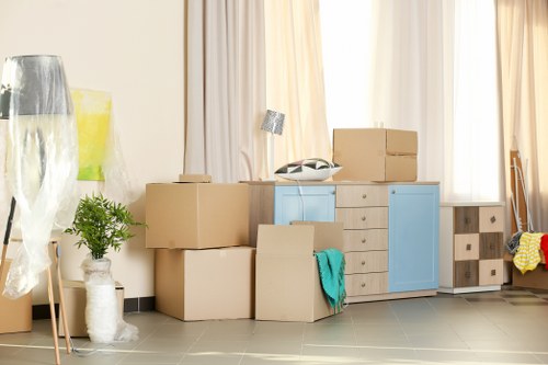 Removal team preparing a safe move in Swiss Cottage