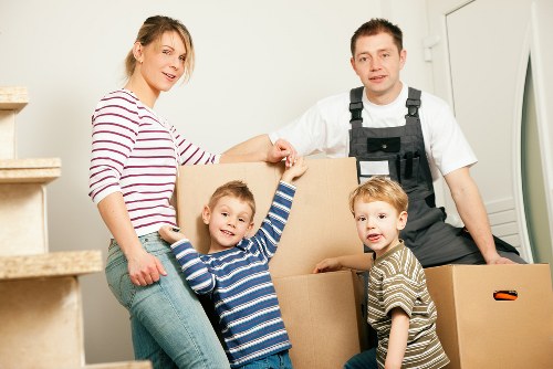 Removal van service operating in Swiss Cottage residential street