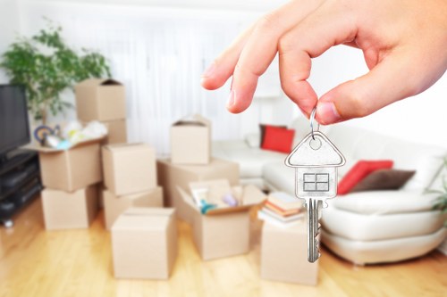 Packing and preparation checklist scene for house removals in Swiss Cottage