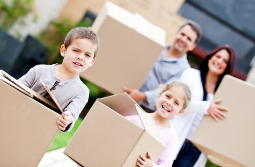Furniture removals team handling a flat move in Swiss Cottage