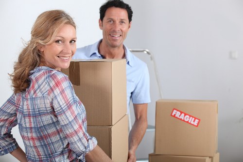 Careful handling of household items during a relocation